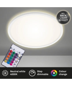 PLAFONIERA A LED SLIM- LED RGB BIANCO - D. 42 CM